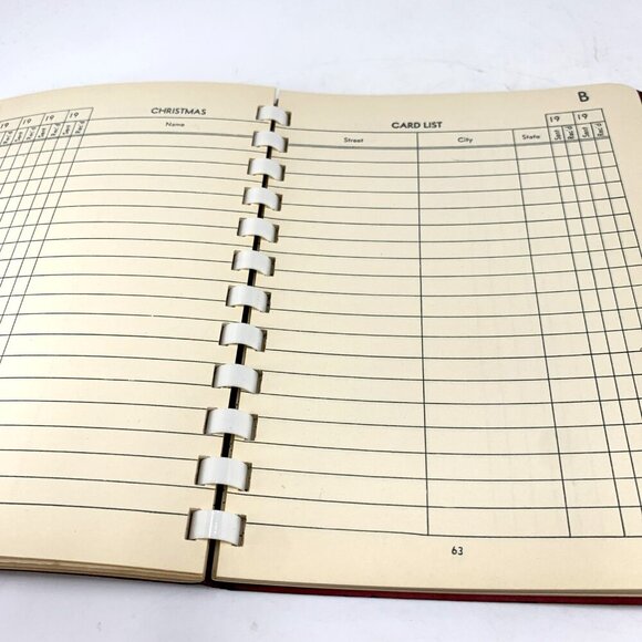 Vintage All Occasion Address Phone Book 1947 Phillips Unused 6.5 x 5" NOS - Picture 5 of 13